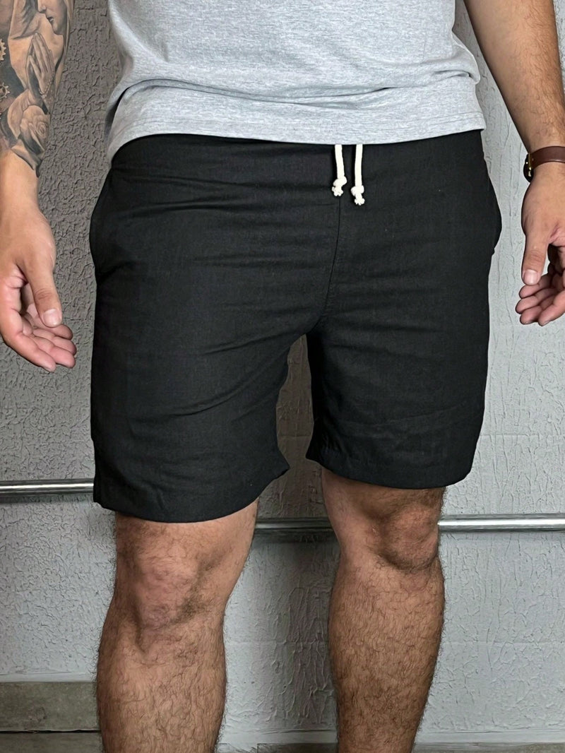 Kit 3 Bermudas em Linho Premium Shorts linho Dia dos Pais