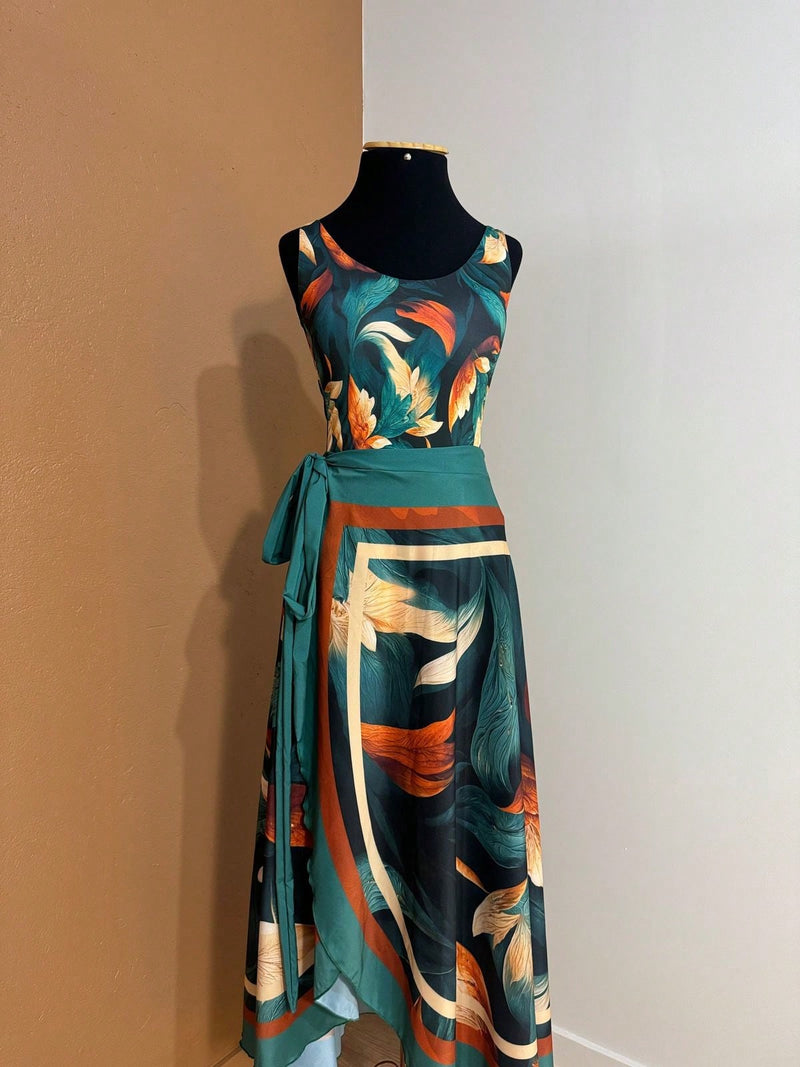 Kit Conjunto Body Maiô E Saida De Praia Premium