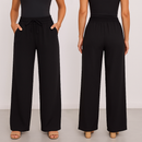 Kit 2 Calça Feminina Pantalona Duna | Cintura Alta com Bolso