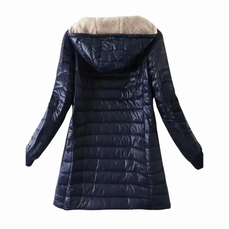 Casaco Impermeável Forrado de Lã com Zíper