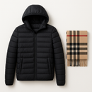 kit Jaqueta Puffer Feminina + Cachecol