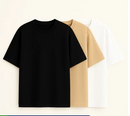 Kit 3 Camiseta Oversized Streetwear Lisa Básica Gola Alta 100% Algodão