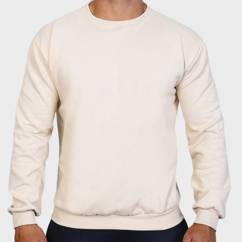 Kit 2 Moletons Careca Gola Redonda Liso com Ribana