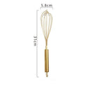 Batedor Manual Dourado de Aço Inoxidável Casa e Jardim - Batedor Manual Dourado de Aço Inoxidável KITO MAGAZINE 