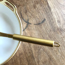 Batedor Manual Dourado de Aço Inoxidável Casa e Jardim - Batedor Manual Dourado de Aço Inoxidável KITO MAGAZINE 