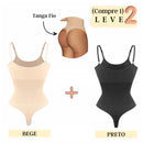 Body Modelador - ShapeSlim [Compre 1 & Leve 2] Body Modelador - ShapeSlim [Compre 1 & Leve 2] Fiordi Brasil Tanga Fio Bege + Preto PP