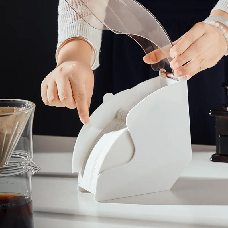 Caixa de Armazenamento para Filtro de Café - À Prova de Poeira Cozinha - Caixa de Armazenamento para Filtro de Café - À Prova de Poeira KITO MAGAZINE 