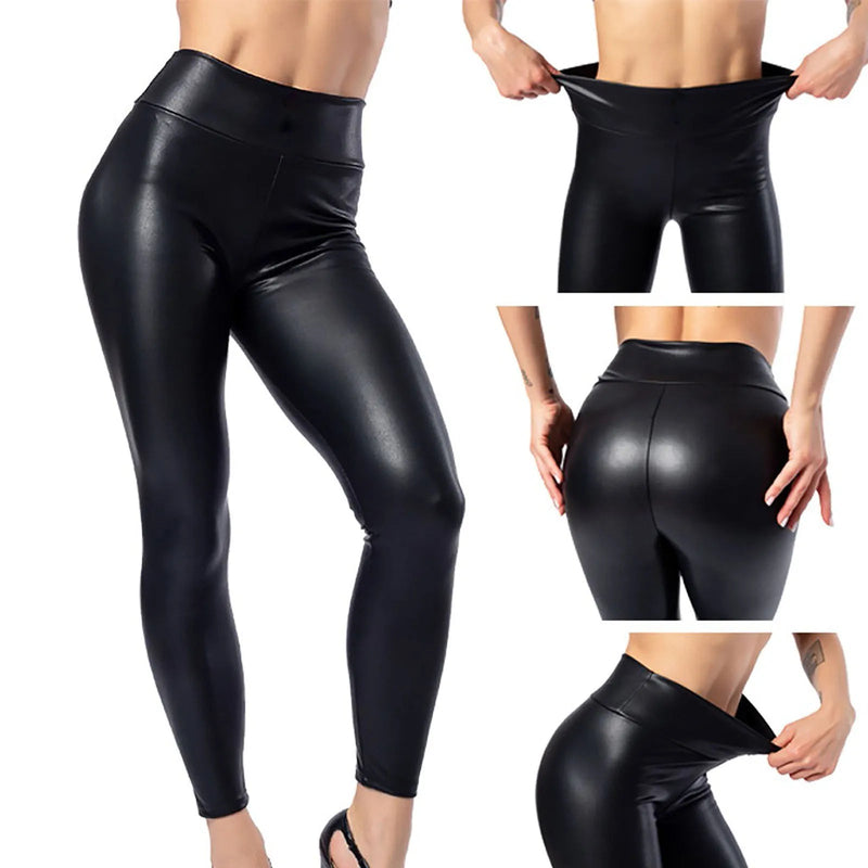 Calça Legging de Couro HOTLEG Calça Legging de Couro HOTLEG KITO MAGAZINE Preto Fosco P 