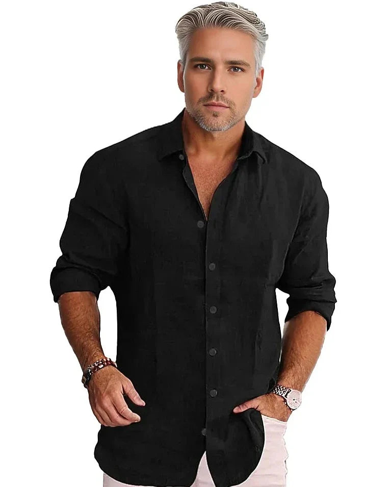 Camisa Masculina Linho de Algodão Billion Camisa Masculina Linho de Algodão Billion Kito Magazine 