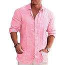 Camisa Masculina Linho de Algodão Billion Camisa Masculina Linho de Algodão Billion Kito Magazine Rosa M 