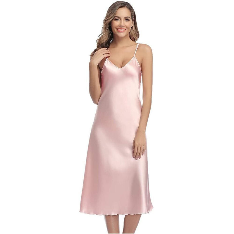 Camisola Cetim Longo - Noturna Quarto - 26 KITO MAGAZINE Rosa P 