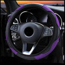 Capa de Volante Universal de Couro para Carro Kito Magazine Roxo 