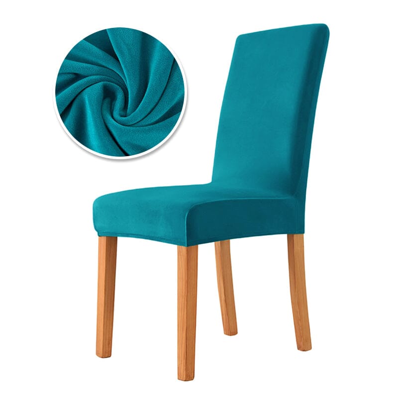 Capas para Cadeiras em Spandex Super Confort Casa e Jardim - Capas para Cadeiras em Spandex Super Confort KITO MAGAZINE Ciano 4 Unidades 