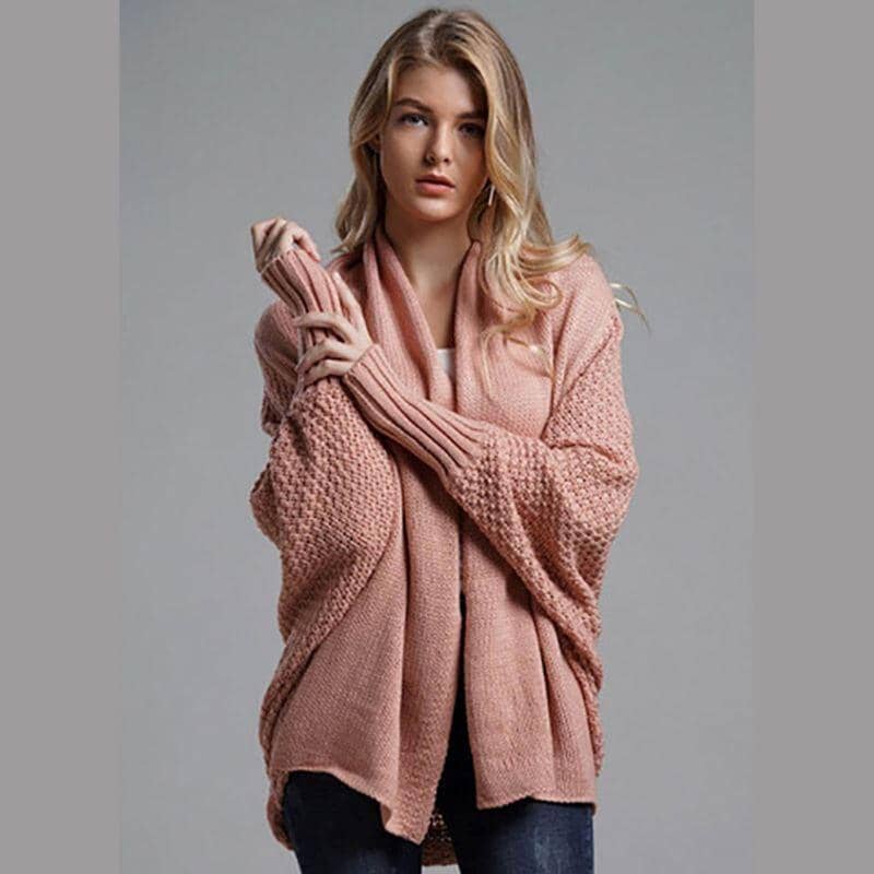 Cardigan Feminino Alexa Tricô Casacos Femininos - Cardigan Feminino Alexa Tricô Kito Magazine Rosa Claro Único 