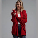 Cardigan Feminino Alexa Tricô Casacos Femininos - Cardigan Feminino Alexa Tricô Kito Magazine Vermelho Único 