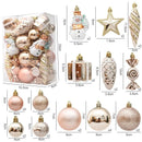Conjunto de Decorações para Árvore de Natal Casa e Jardim - Conjunto de Decorações para Árvore de Natal Kito Magazine Champagne - 29 Unidades 