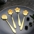 Conjunto de Talheres Flowers Mesa Posta - Jogo de Colher em Forma de Flores Housee - Kit com 8 peças - Coleção Cozinha Kito Magazine 