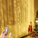 Cortina de Luz de Led com 300 Luzes e 8 Modos para Natal Casa e Jardim - Cortina de Luz de Led com 300 Luzes e 8 Modos para Natal KITO MAGAZINE 