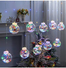 Cortina de Luzes em LED Globos Decoração de Natal Casa e Jardim - Cortina de Luzes em LED Globos Decoração de Natal KITO MAGAZINE 