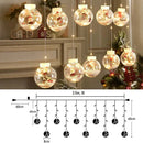 Cortina de Luzes em LED Globos Decoração de Natal Casa e Jardim - Cortina de Luzes em LED Globos Decoração de Natal KITO MAGAZINE 