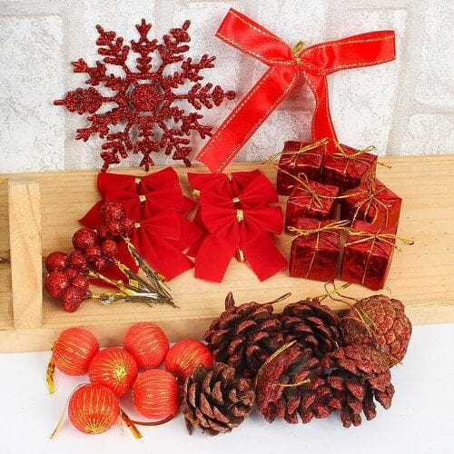 Enfeite de Natal Kit 30 Pendentes Para Árvore De Natal Casa e Jardim - Kit 30 Peças Enfeites Pendentes Para Arvore De Natal KITO MAGAZINE 