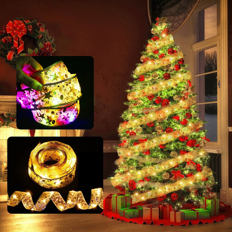 Fita Led para Decoração Árvore de Natal Casa e Jardim - Fita Led para Decoração Árvore de Natal Kito Magazine 