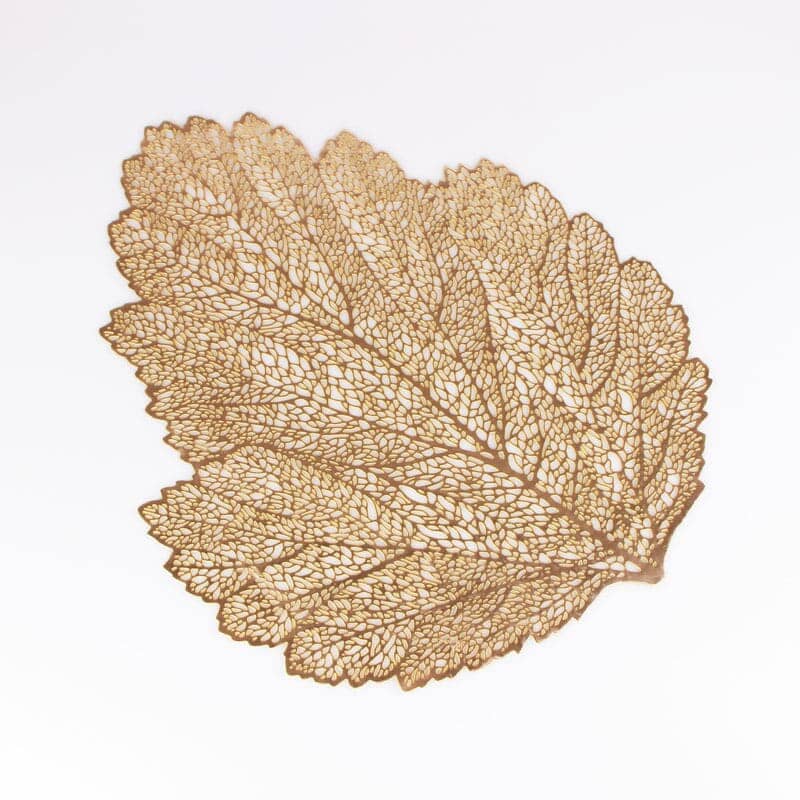 Jogo Americano Kit Descanso de Prato Decorativo Mesa Posta - Jogo Americano Kit Descanso de Prato Decorativo Kito Magazine Folha Dourada 4 peças 