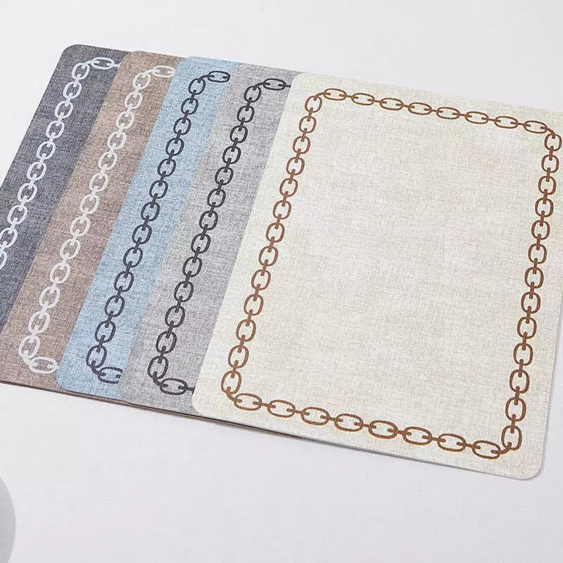 Jogo Americano Kit Descanso de Prato Quadrado Decorativo Mesa Posta - Jogo Americano Kit Descanso de Prato Quadrado Decorativo Kito Magazine 