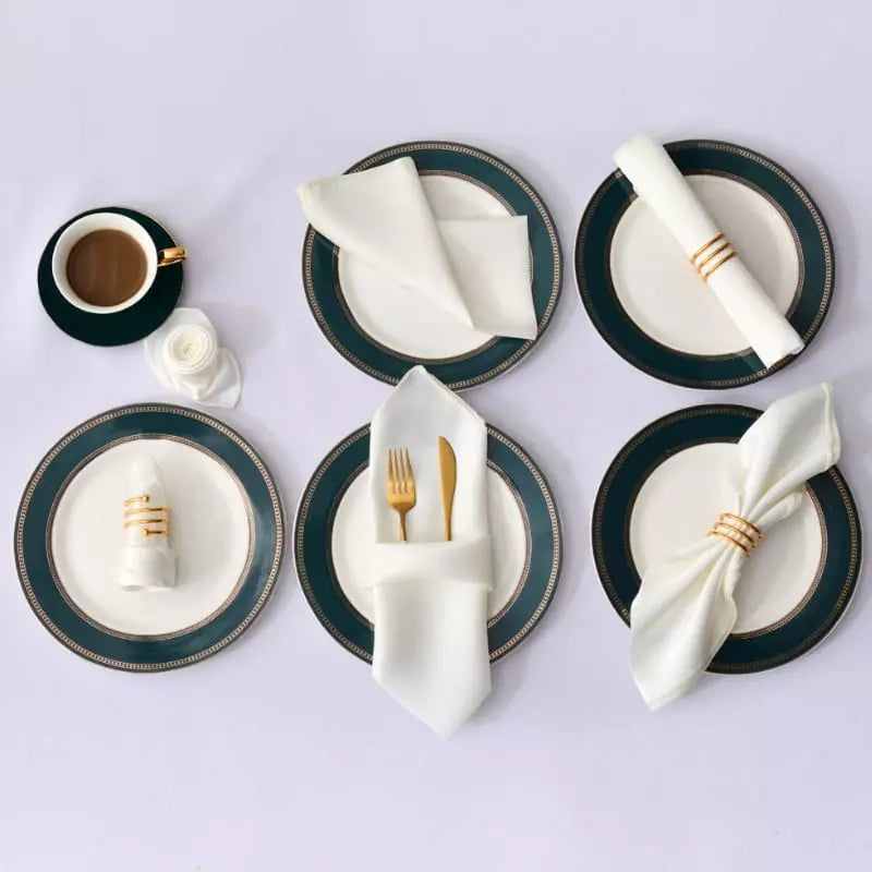 Jogo Guardanapos de Tecido Mesa Posta Cetim 12 peças Mesa Posta - Jogo Guardanapos de Tecido Mesa Posta Cetim 12 peças Kito Magazine 