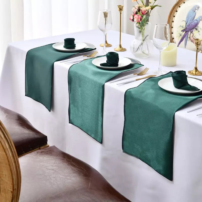 Jogo Guardanapos de Tecido Mesa Posta Cetim 12 peças Mesa Posta - Jogo Guardanapos de Tecido Mesa Posta Cetim 12 peças Kito Magazine 