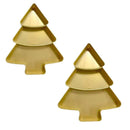 KIT 2 Petisqueira Natalina - SwanChristmas Petisqueira Natalina - SwanChristmas Kito Magazine Dourada + Dourada 