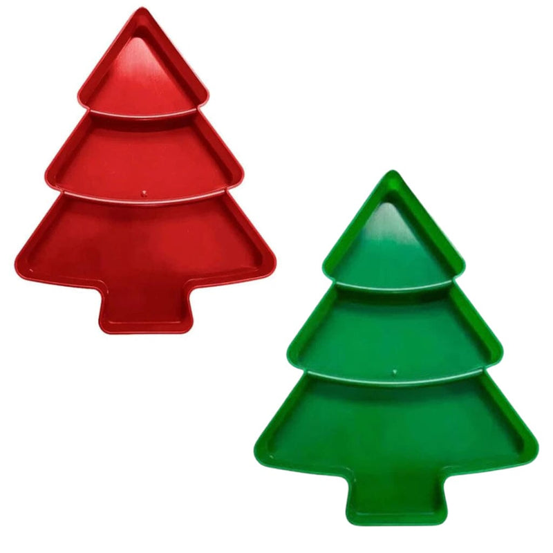 KIT 2 Petisqueira Natalina - SwanChristmas Petisqueira Natalina - SwanChristmas Kito Magazine Vermelha + Verde 