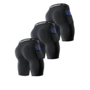 KIT 3 Bermudas de Compressão para Treino – Segunda Pele ProCombat KIT 3 Bermudas de Compressão para Treino – Segunda Pele ProCombat Kito Magazine M Preto 