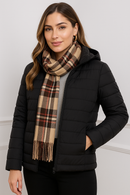 kit Jaqueta Puffer Feminina + Cachecol