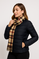 kit Jaqueta Puffer Feminina + Cachecol