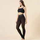 Legging Com Forro Duplo de Lã Térmica Legging Com Forro Duplo de Lã Térmica KITO MAGAZINE Preto com Pézinho PP (34/36) - 45-50 kg 