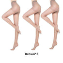 Meia Calça Feminina Anti Rasgo Peluciada Meia Calça Feminina Anti Rasgo Peluciada Kito Magazine 3 Pares Marrom 40 a 80kg 