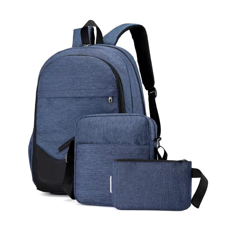 Mochila Executiva Masculina 3 em 1 Impacto Kito Magazine Azul 