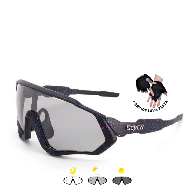 Óculos Fotocromático + BRINDE LUVA ULTRAGEL