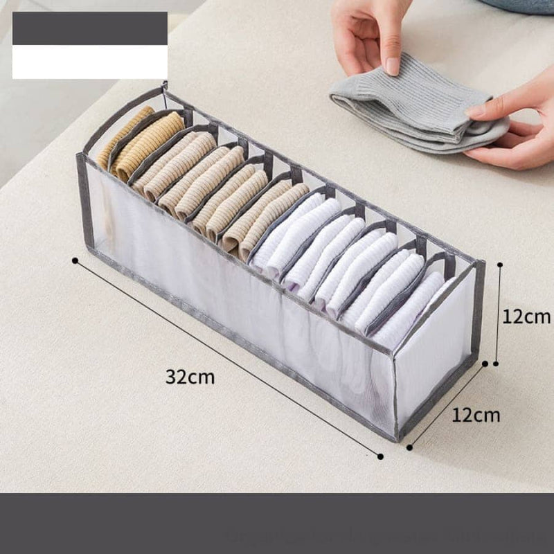 Organizador de gavetas Minimalista Casae Jardim - Organizador de gavetas Minimalista KITO MAGAZINE Cinza 