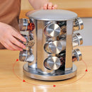 Porta Tempero Giratório Inox 12 Potes Casa e Jardim - Porta Tempero Giratório Inox 12 Potes KITO MAGAZINE 