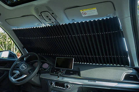 Protetor Solar Automotivo Retrátil com Proteção UV - SolarShield Kito Magazine 
