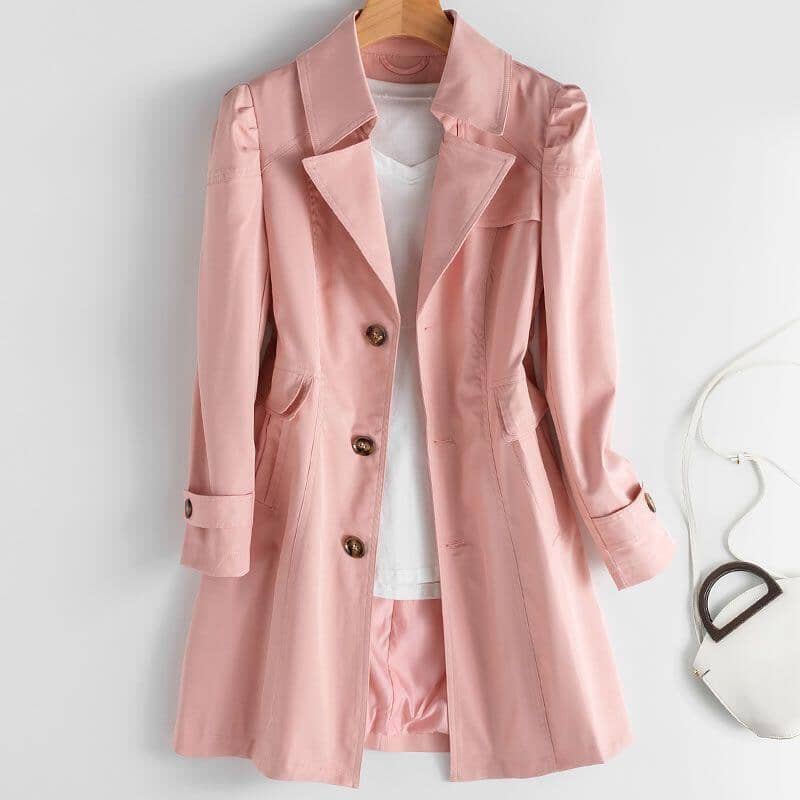 Sobretudo Feminino Estefany Forrado - Fique quente e elegante neste inverno! Casacos Femininos - Sobretudo Feminino Estefany Forrado - Fique quente e elegante neste inverno! Kito Magazine Rosa PP 