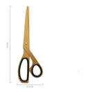 Tesoura de Aço Inoxidável Dourada Escritório - Tesoura de Aço Inoxidável Dourada KITO MAGAZINE 