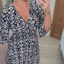 Vestido Longo Floral com Decote V + [Brinde exclusivo] Vestido Longo Floral com Decote V KITO MAGAZINE 